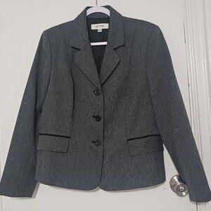 Suit Studio women's black/grey tweed blazer